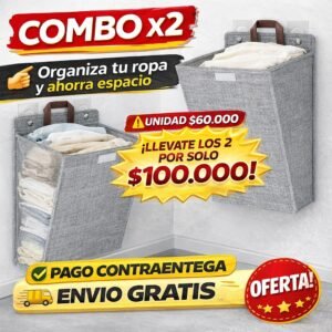 Cesto Ropa Sucia Plegable Para La Pared